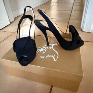 Christian Louboutin Black Dress Heels Size 36.5
